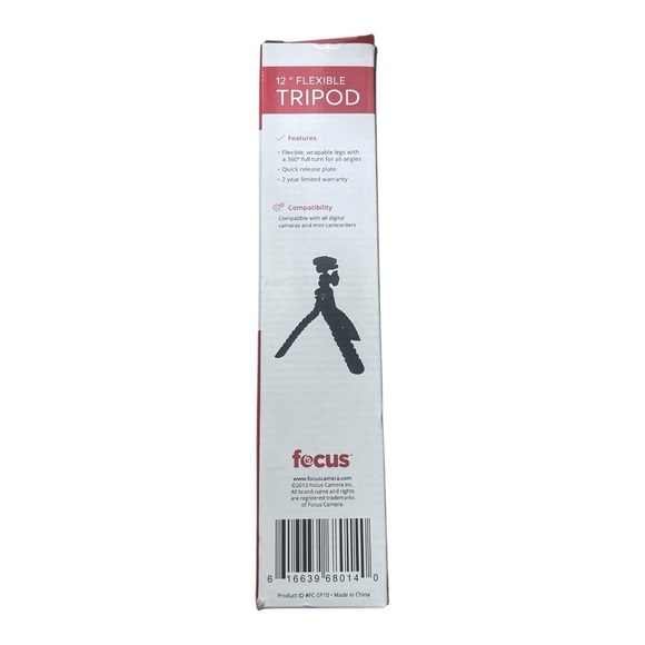 Focus on table flexible tripod 12” for camera portable - Picture 6 of 10